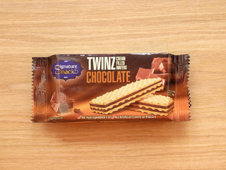 【SIGNATURE SNACKS 】ツインズウェハースチョコレート/TWINZ cream filled wafers CHOCOLATE