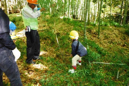 名東区猪高緑地では竹刈り体験会06