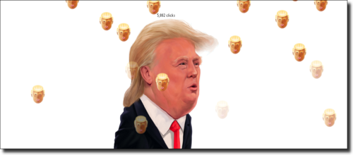 トランプ氏の大統領を目指すクリッカー系ゲーム　Trump Clicker Game