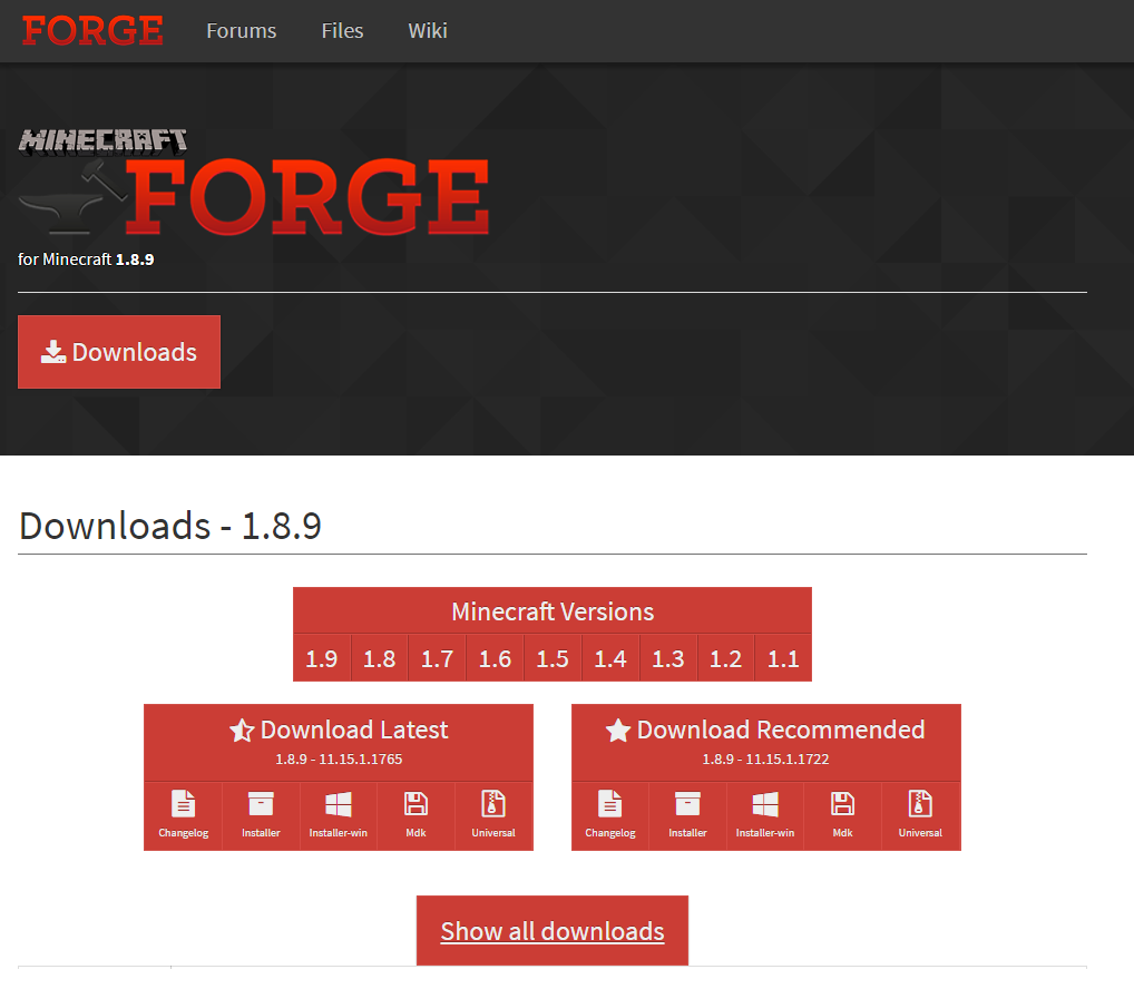 Minecraft Forgeのダウンロードと導入方法 まいんくらふとにっき