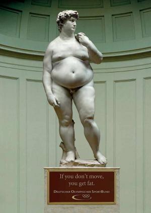 太りすぎたダビデ像